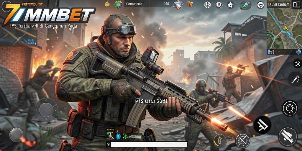 Tangkapan layar aksi mendebarkan dalam gameplay FPS 7MMBET.