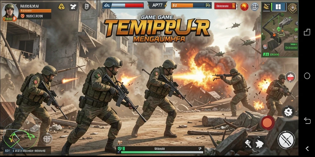 Gameplay seru dalam pertempuran TPS API77.