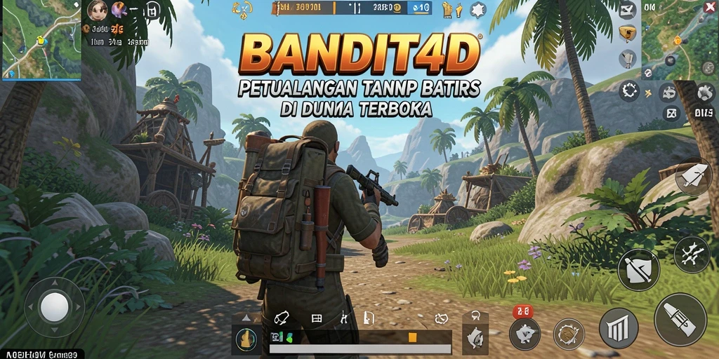 Tampilan gameplay Open World yang menakjubkan di BANDIT4D.