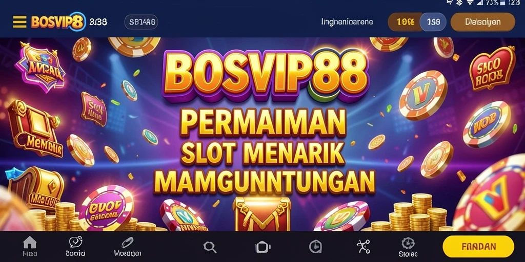 Tampilan menarik dari gameplay Slot di BOSVIP88.
