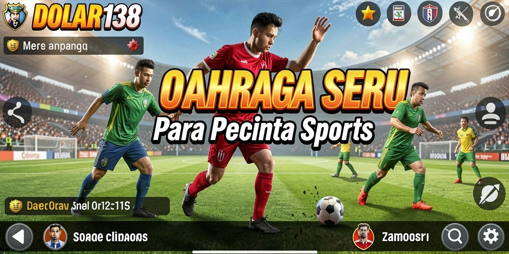 Tampilan gameplay DOLAR138 dengan aksi olahraga yang seru.