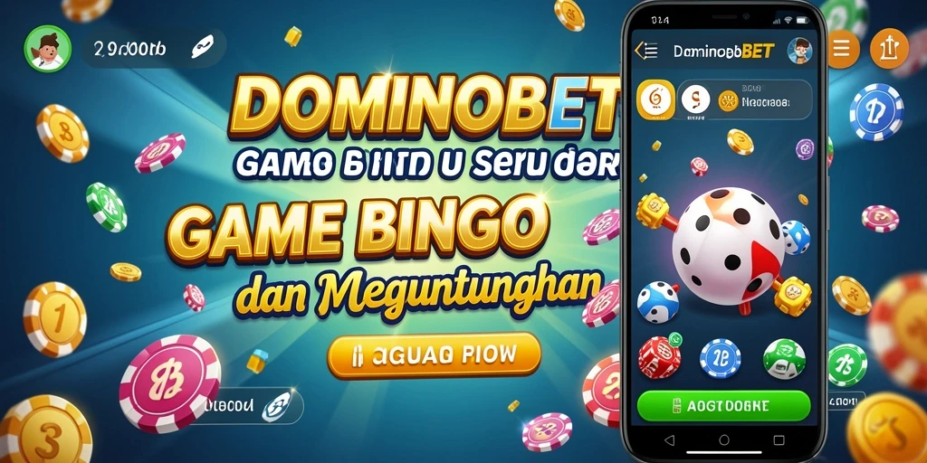 Tampilan menarik gameplay Bingo di DOMINOBET.