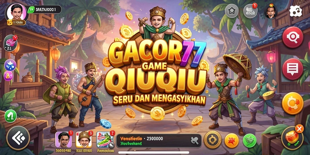 Screenshot menunjukkan gameplay seru GACOR77 dalam permainan QiuQiu.