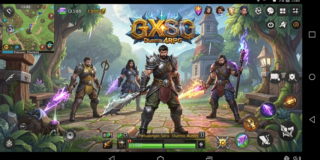 Tampilan gameplay memukau dari GX88 dengan aksi ARPG yang intens.