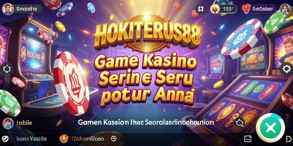 Tampilan gameplay kasino yang memukau di HOKITERUS88.