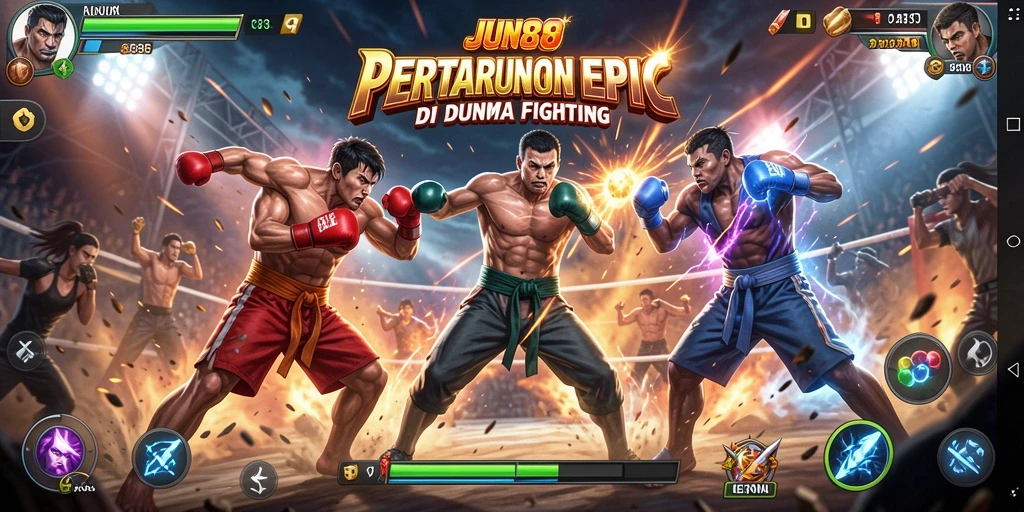 Gameplay seru dan pertarungan intens di JUN88.