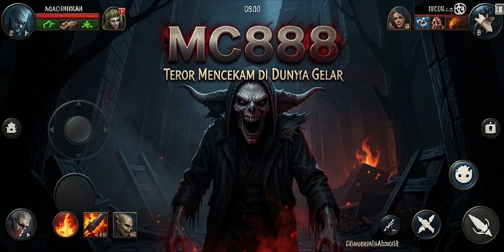 Screenshot gameplay <strong>MC888</strong> menampilkan suasana menyeramkan dan mencekam.