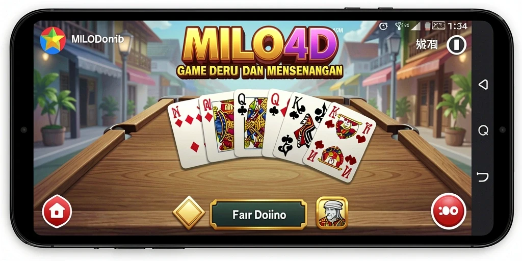 Screenshot permainan Domino di MILO4D yang menampilkan gameplay yang mengasyikkan.