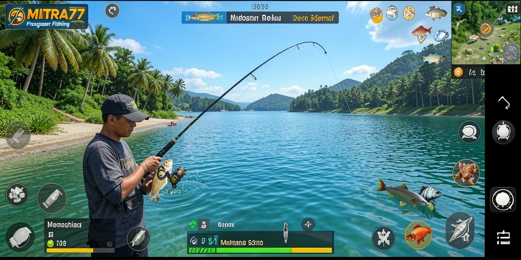 Gameplay menarik dari MITRA77 yang menampilkan aksi memancing.