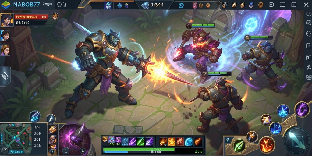 Gameplay seru di NABOB77 dengan aksi MOBA yang mendebarkan.
