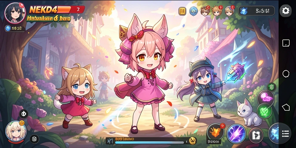 Tampilan gameplay yang menawan dari NEKO4D.
