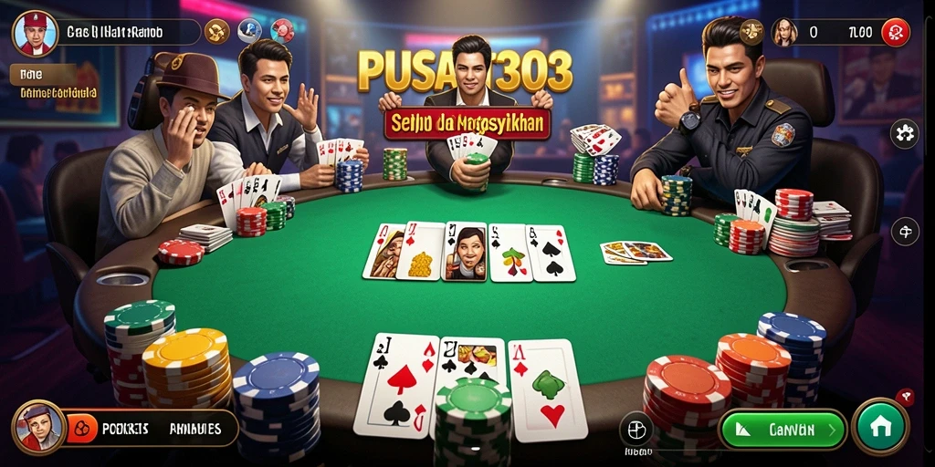 Tampilan gameplay seru dan interaktif dari PUSAT303.