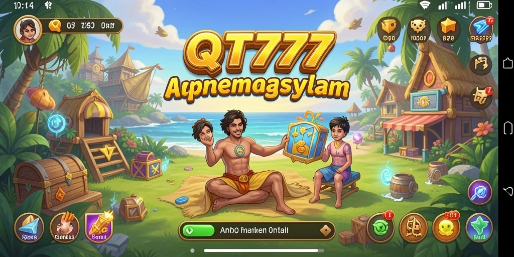 Tangkapan layar dari gameplay QT777 yang menyenangkan dan interaktif.