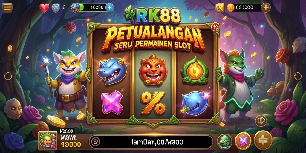 Tampilkan gameplay Slot yang menarik dan penuh warna di RK88.