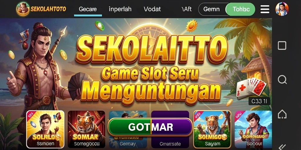 Tampilan menarik dari gameplay Slot SEKOLAHTOTO.