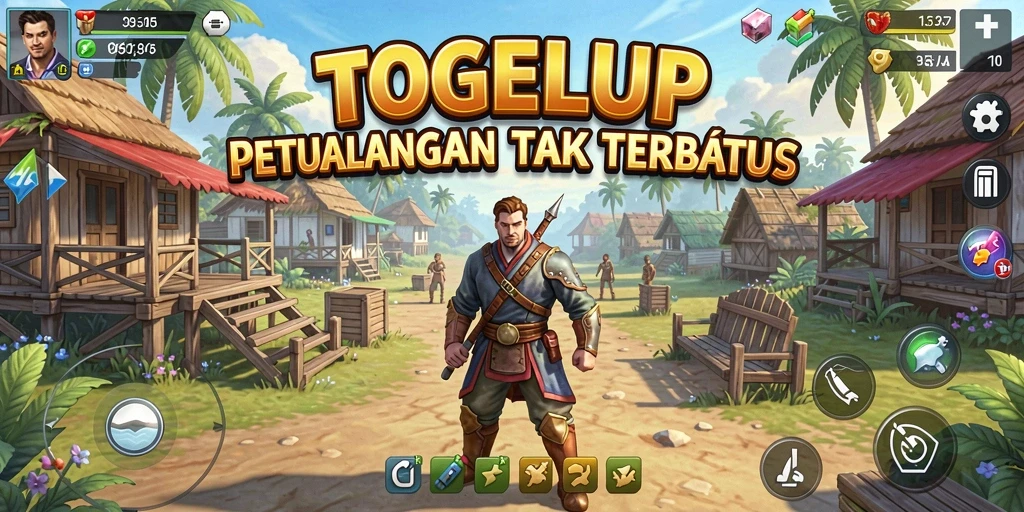Tangkapan layar menampilkan gameplay seru TOGELUP di dunia terbuka.