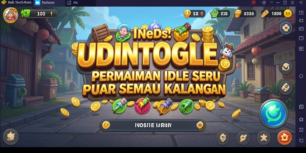 Visual menarik dari gameplay <strong>UDINTOGEL</strong> yang menunjukkan kemajuan dalam game Idle.