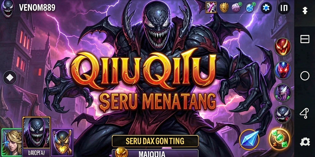 Screenshot gameplay QiuQiu yang seru dan mendebarkan.