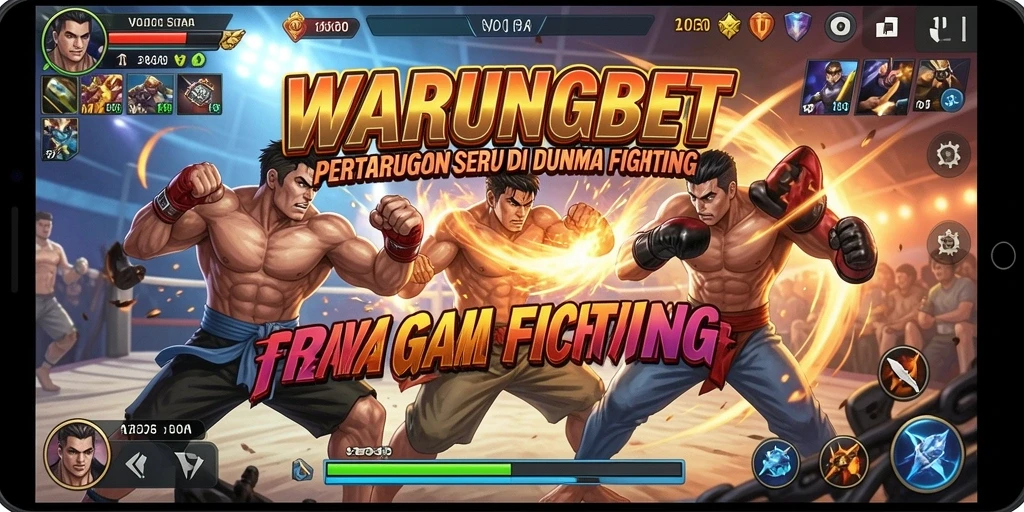 Screenshot WARUNGBET menampilkan aksi pertarungan yang mendebarkan.